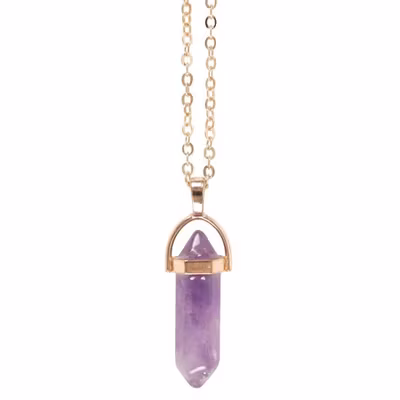 Halsband med ametistspets Halsband med ametistspets