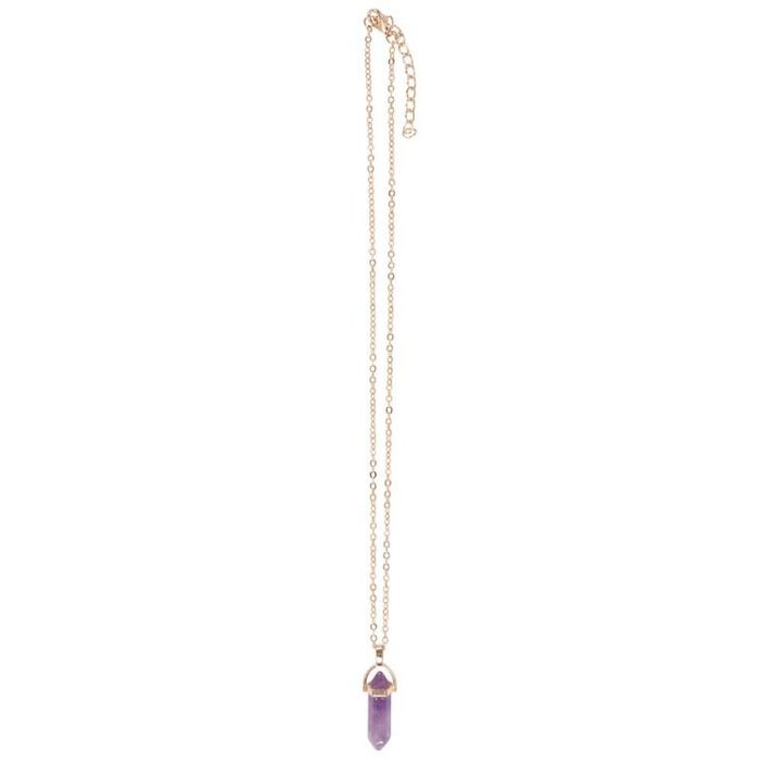 Halsband med ametistspets