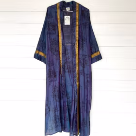 Kimono Uma återvunnen sari Nr 162
