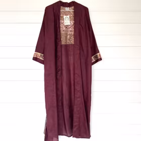 Kimono Uma återvunnen sari Nr 166