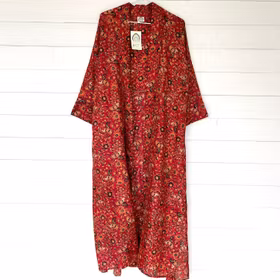 Kimono Uma återvunnen sari Nr 167