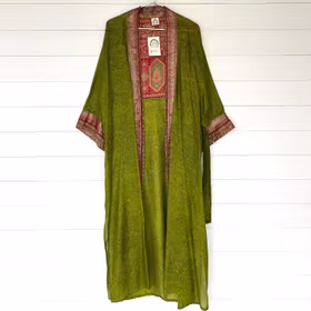 Kimono Uma återvunnen sari Nr 169