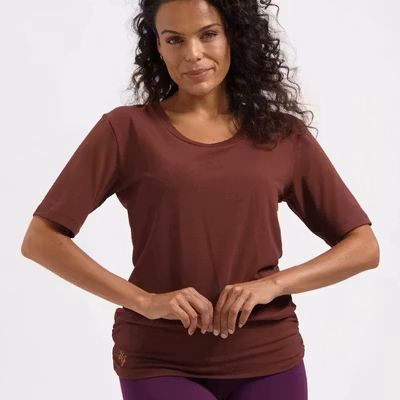 Yogatopp Kami Tee Marron - Urban Goddess