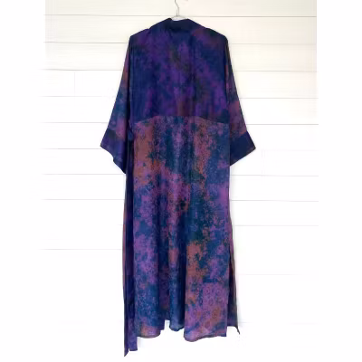 Kimono Uma återvunnen sari Nr 178 Kimono Uma återvunnen sari Nr 178
