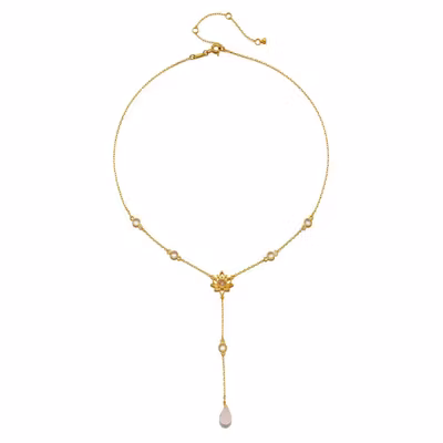 Halsband Transformed by Love Lotus Lariat Necklace - Satya Halsband Transformed by Love Lotus Lariat Necklace - Satya