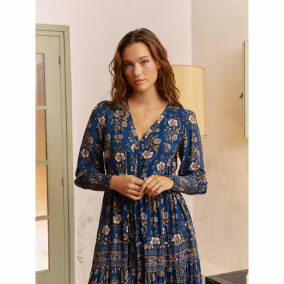 Klänning Adeline print Stephanie Maxi Dress - Jaase Klänning Adeline print Stephanie Maxi Dress - Jaase