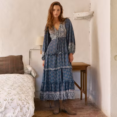 Klänning Nico print Luciana Maxi Dress - Jaase
