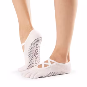Yogastrumpor Fulltoe Elle Hot Ballet Pink - Toesox