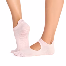 Yogastrumpor Fulltoe Bellarina Grip Ballet Pink - Toesox