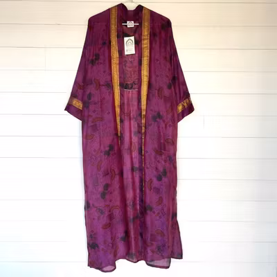 Kimono Uma återvunnen sari Nr 199 - Withegerqvist