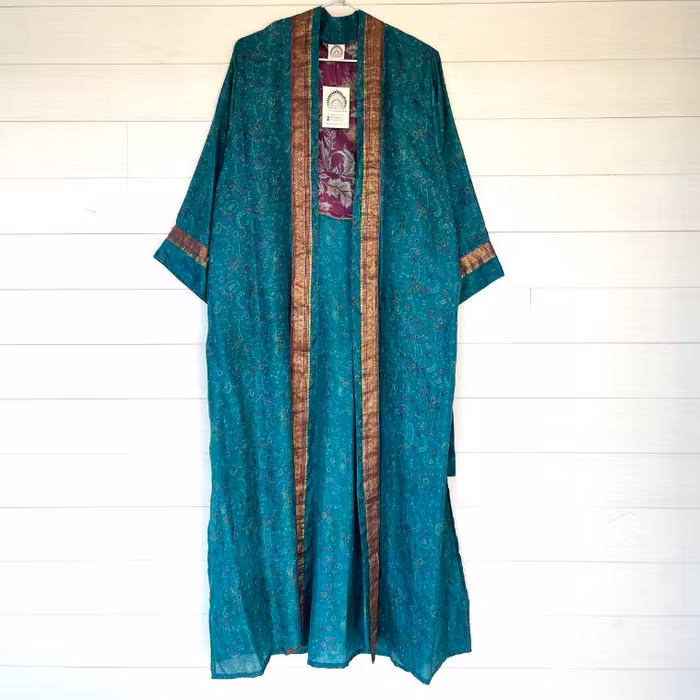Kimono Uma återvunnen sari Nr 200 - Withegerqvist