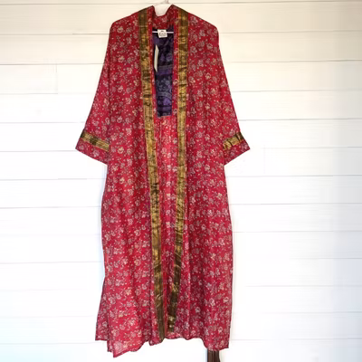 Kimono Uma återvunnen sari Nr 201 - Withegerqvist