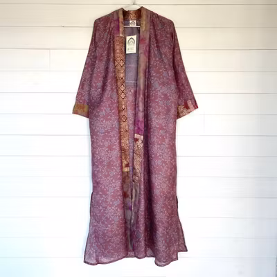 Kimono Uma återvunnen sari Nr 202 - Withegerqvist