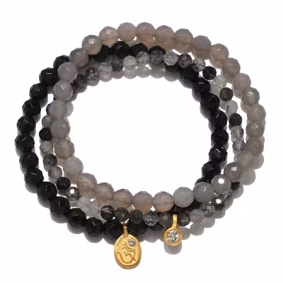 Armband Manifest Fortune Gemstone - Set om 3 stycken - Satya
