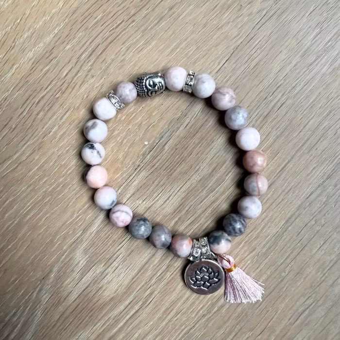 Stenarmband Pink Buddha - Soul Factory