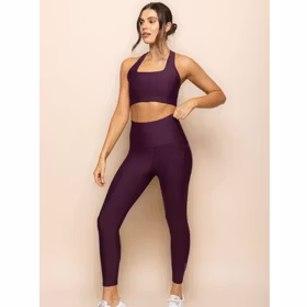 Yogaleggings Vibe Deep Purple 7/8 - DK Active Yogaleggings Vibe Deep Purple 7/8 - DK Active
