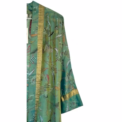 Kimono Uma återvunnen sari Nr 204 - Withegerqvist Kimono Uma återvunnen sari Nr 204 - Withegerqvist