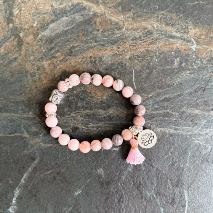 Stenarmband Pink Buddha - Soul Factory