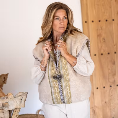 Väst Osito Nómada Gilet Ecru Khaki - Ibzmode
