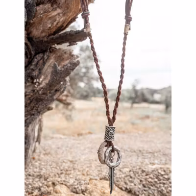 Halsband Feather Feras Brown - IbzMode Halsband Feather Feras Brown - IbzMode