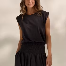 Linne Accept Tank Top Grå - Moshi Moshi Mind