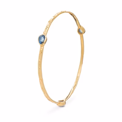 Armband Simi med 3 ädelstenar av Labradorit - Azuni