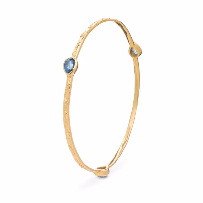 Armband Simi med 3 ädelstenar av Labradorit - Azuni