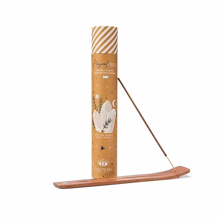 Rökelse med hållare - Lavendel & Rosmarin