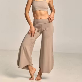Byxor Maya Flare Pants Clay - Shambhala Barcelona