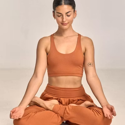 Yogatopp Vishnu Bra Terracota - Shambhala Barcelona