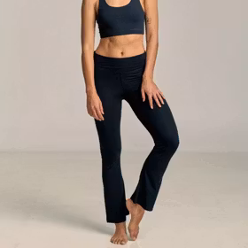 Byxa Shakti Flare Pants Black - Shambhala Barcelona