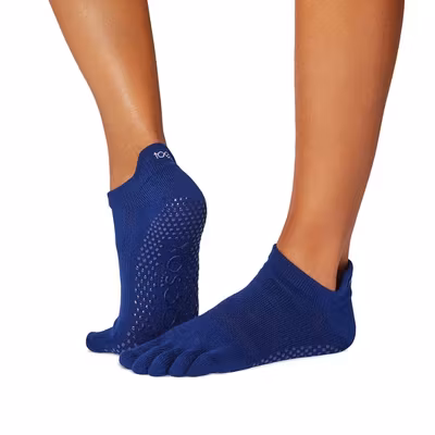 Yogastrumpor Fulltoe Low Rise Grip Deep Navy - Toesox