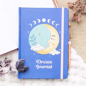 Anteckningsbok "The Moon" & Penna med ametist