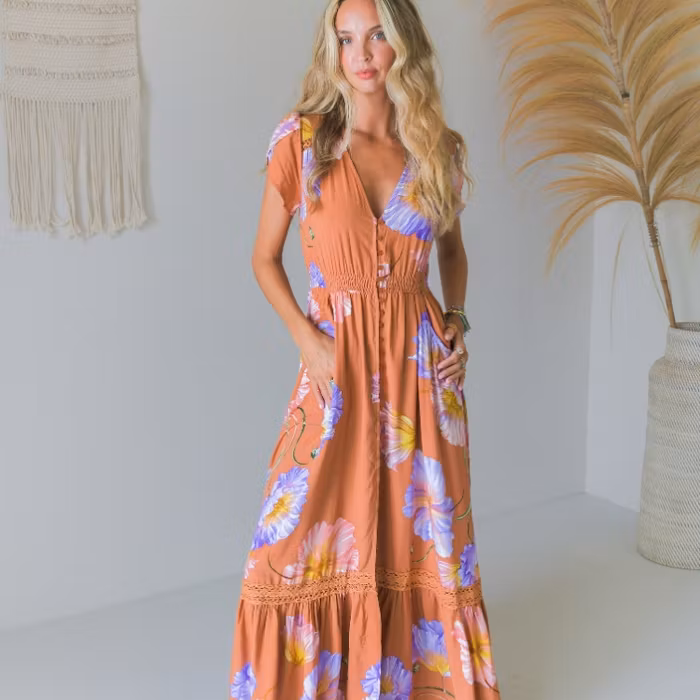 Klänning "Serendipity" Carmen Maxi - Jaase