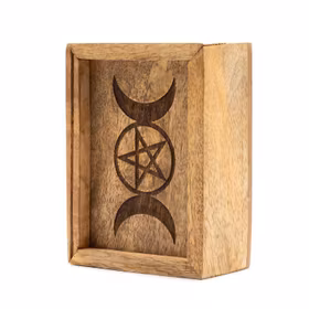 Trälåda till spirituell kortlek - Tripple Moon