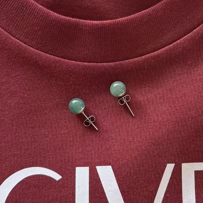 Örhängen Grön Aventurin