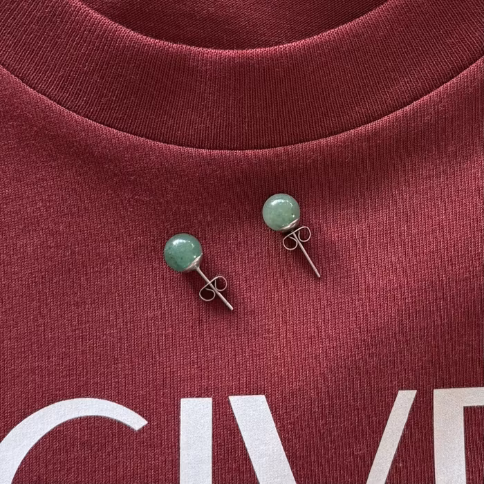 Örhängen Grön Aventurin