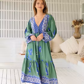 Klänning "Blue Bird" Willa Midi - Jaase