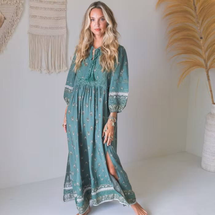 Klänning "Viridan" Meadow Maxi - Jaase