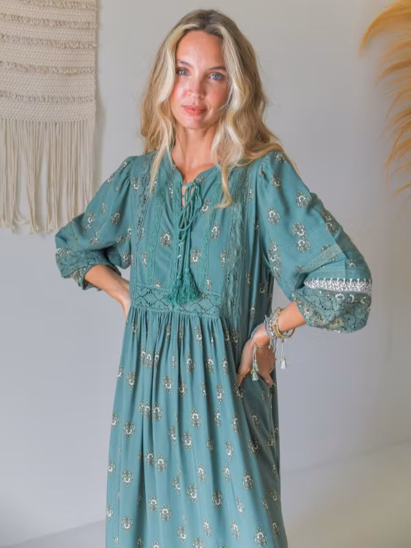 Klänning "Viridan" Meadow Maxi - Jaase