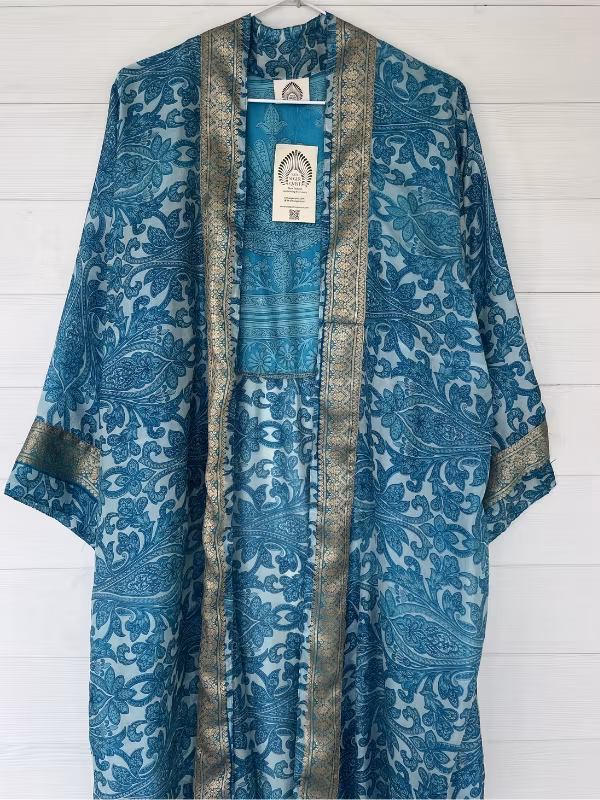 Kimono Uma återvunnen sari Nr 222 - Withegerqvist