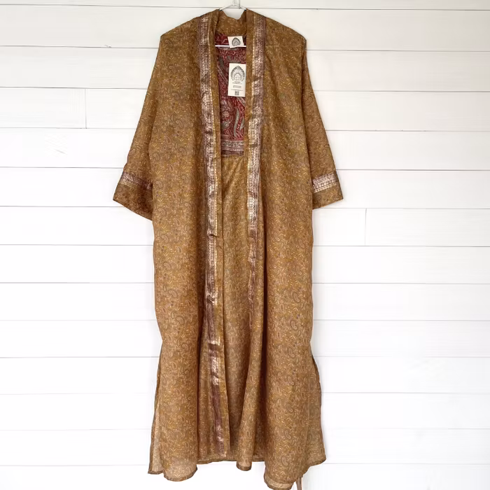 Kimono Uma återvunnen sari Nr 225 - Withegerqvist