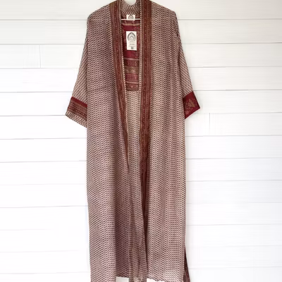 Kimono Uma återvunnen sari Nr 232 - Withegerqvist
