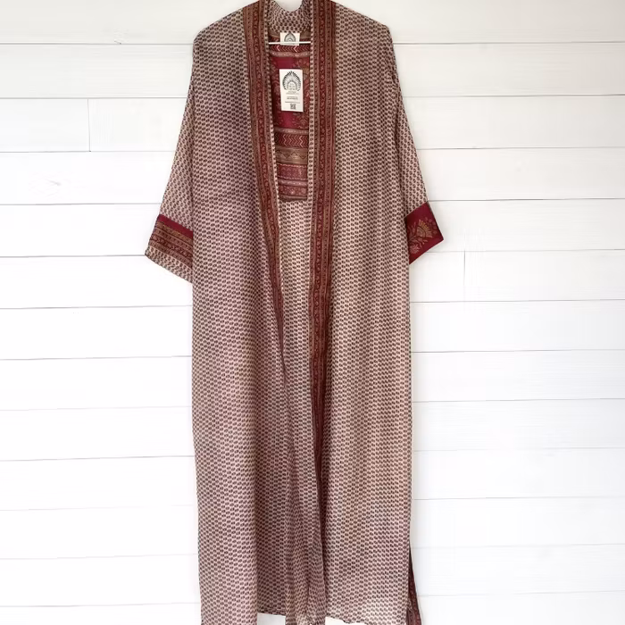 Kimono Uma återvunnen sari Nr 232 - Withegerqvist