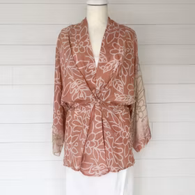 Kaftan Saira återvunnen sari Nr 240 - Withegerqvist