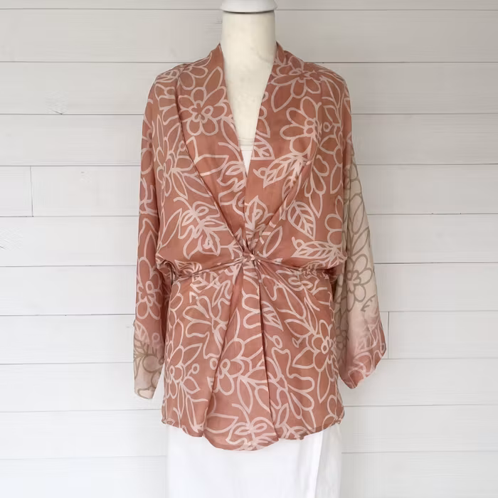 Kaftan Saira återvunnen sari Nr 240 - Withegerqvist