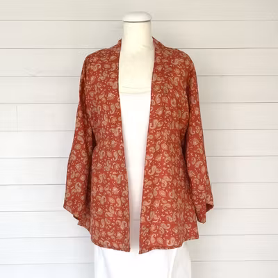 Kaftan Saira återvunnen sari Nr 242 - Withegerqvist