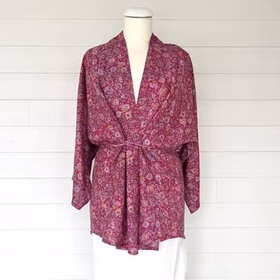 Kaftan Saira återvunnen sari Nr 244 - Withegerqvist