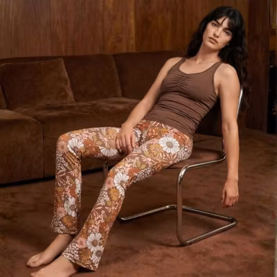 Yogaleggings Flares Hippie Garden - Soul Factory
