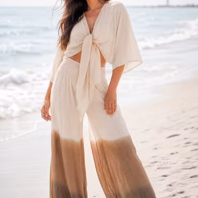 Pants Vena Almora Ivory - IbzMode
